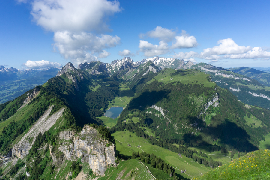Blick vom Hohen Kasten über den Alpstein
